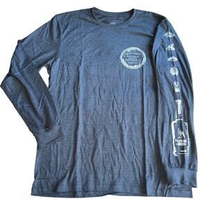 New men’s size large wild turkey gray long sleeve shirt